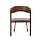Armen Living Venus and Jackie 5 Piece Walnut and Marble Round Dining Set SETVEDIWA5D - alternate 8